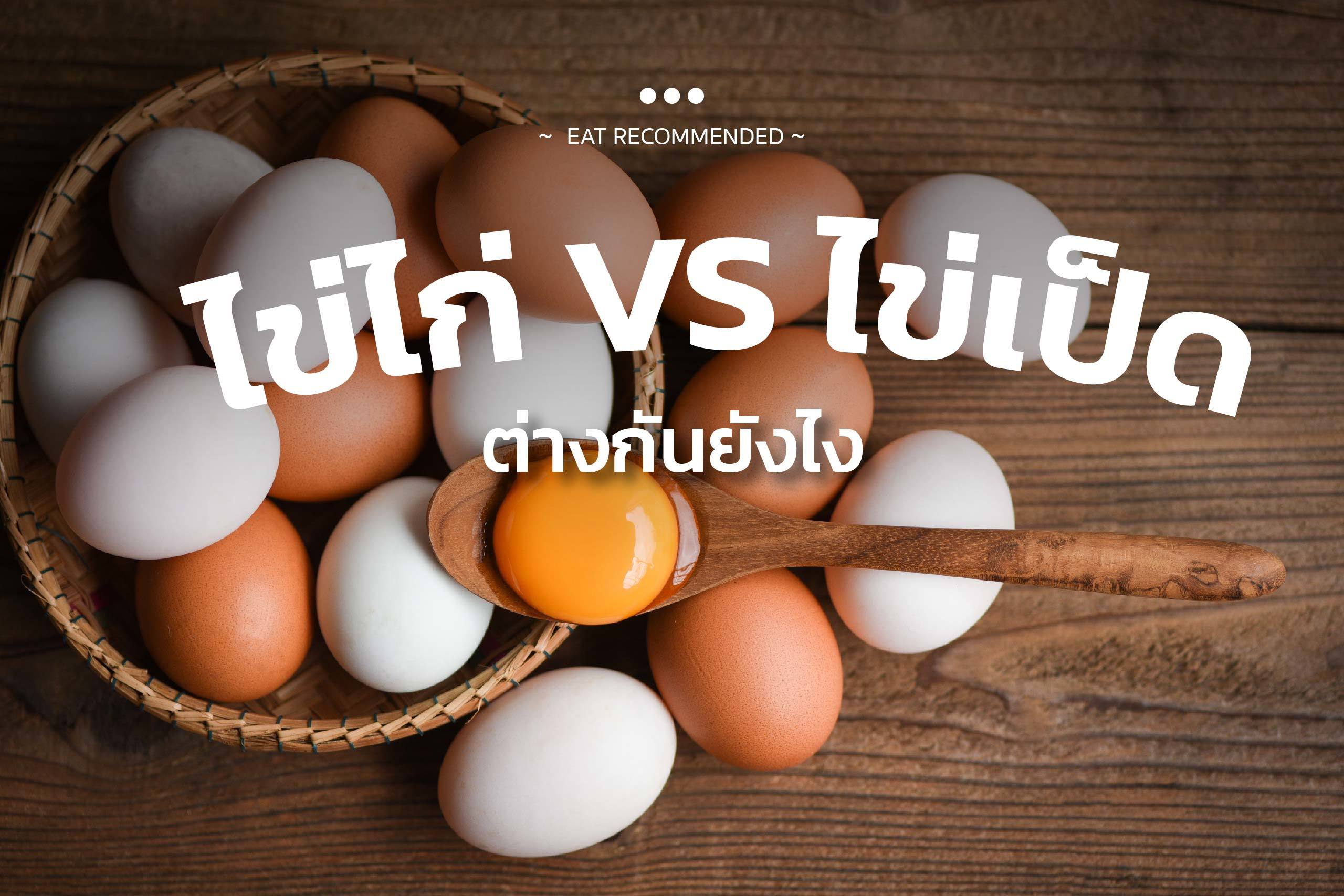 เทียบชัด ไข่ไก่ VS ไข่เป็ด ต่างกันยังไง?